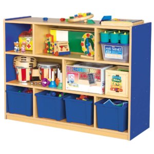 Milan 8 Compartment Cabinet Blue