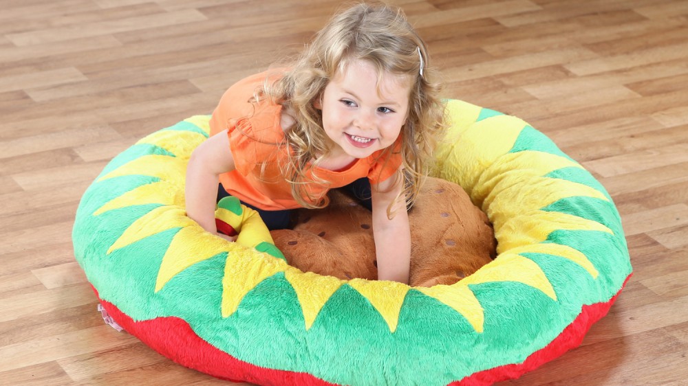 Giant Sunflower Floor Cushion - Childrens Cusions - Nursery School ...