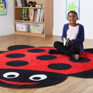 Ladybird Shaped Indoor Carpet