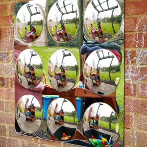 9 Domed Mirror Panel