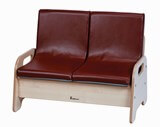 2 Seater Brown Sofa