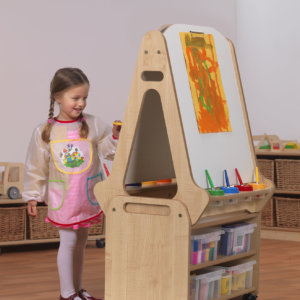 Double Sided Easel Plus Storage trolley