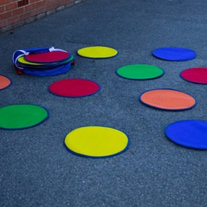 Rainbow Circle Mats Includes Holdall