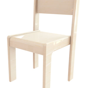 4 Beech Stacking Chairs