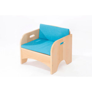 Reading Armchair Plus Blue Cushion Set