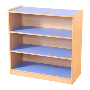 3 Shelf Bookcase Blue/Maple